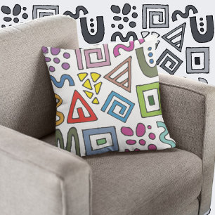 Geometric mönster abstrakt design modern kudde