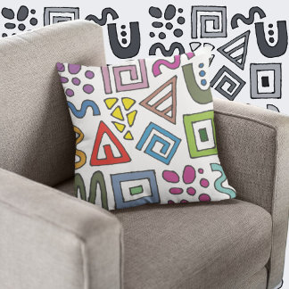 Geometric mönster abstrakt design modern kudde