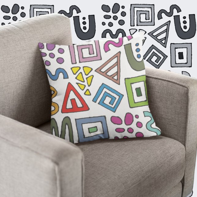 Geometric mönster abstrakt design modern kudde (Abstract pattern cushion
)