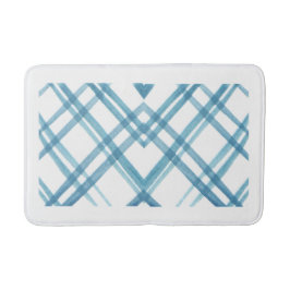 Geometric Mönster Bathmat - Bold Contemporary blue Badrumsmatta