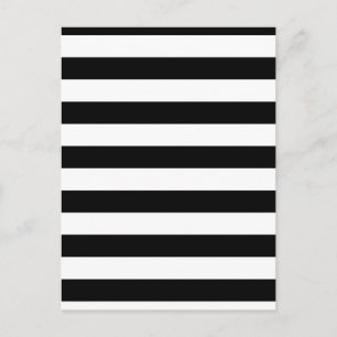 Geometric Mönster Black and White Rand Vykort