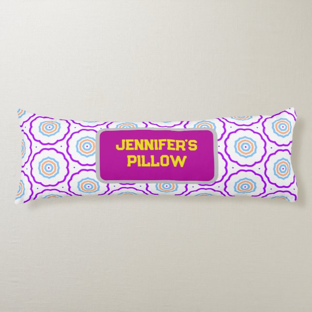 Geometric Mönster Bright-Färgad Kroppskudde (Framsidan)