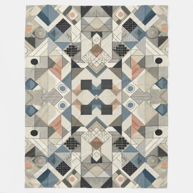 Geometric Mönster Fleecefilt (Framsidan)