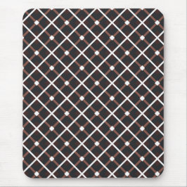 Geometric Mönster i Black and Warm Brown Tones Musmatta