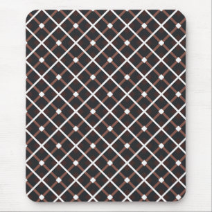 Geometric Mönster i Black and Warm Brown Tones Musmatta