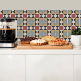 Geometric Mönster i italienska Villa Summer Tiles Kakelplatta