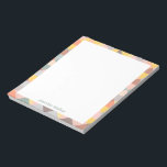 Geometric Mönster i jordens hösttoner med Namn Anteckningsblock<br><div class="desc">En enkel,  modern geometrisk mönster av trianglar i mjuka,  muterade jordtoner från hösten. Klicka bara på Anpassa om du vill lägga till mer text. Kontakta mig om du har frågor eller frågor.</div>