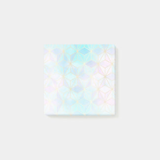 Geometric Mönster i konstglaset Post-it Block