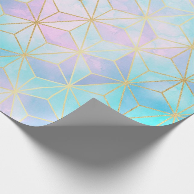 Geometric Mönster i konstglaset Presentpapper (Hörn)