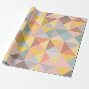 Geometric Mönster in Fall and Autumn Earth Tones Presentpapper
