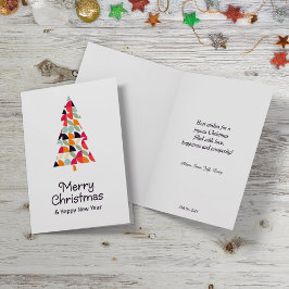 Geometric mönster-julhälsningar. helgkort