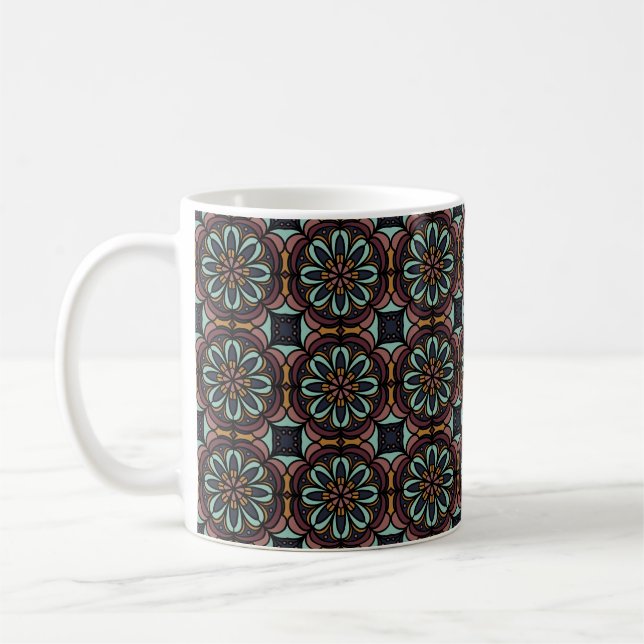 Geometric Mönster Kaffemugg (Vänster)