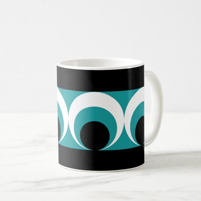 Geometric mönster kaffemugg (Framsida höger)