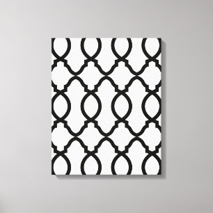 Geometric Mönster Lattice Canvastryck