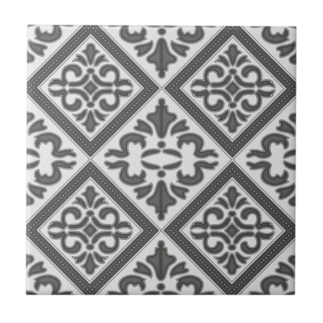 Geometric Mönster Lattice Kakelplatta (Framsidan)
