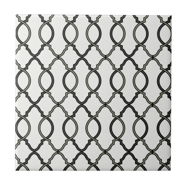 Geometric Mönster Lattice Kakelplatta (Framsidan)