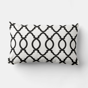 Geometric Mönster Lattice Lumbarkudde