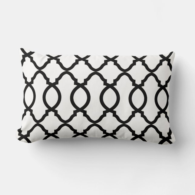 Geometric Mönster Lattice Lumbarkudde (Framsida)