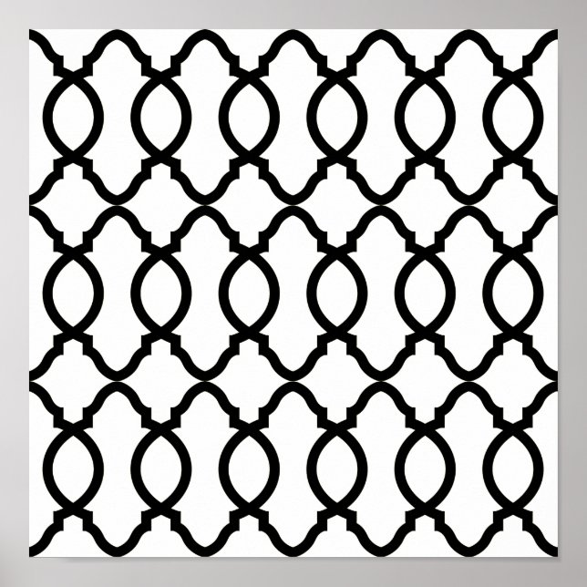 Geometric Mönster Lattice Poster (Framsidan)