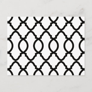 Geometric Mönster Lattice Vykort