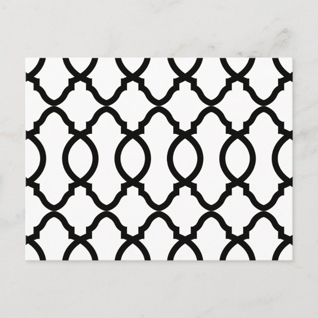 Geometric Mönster Lattice Vykort (Framsida)