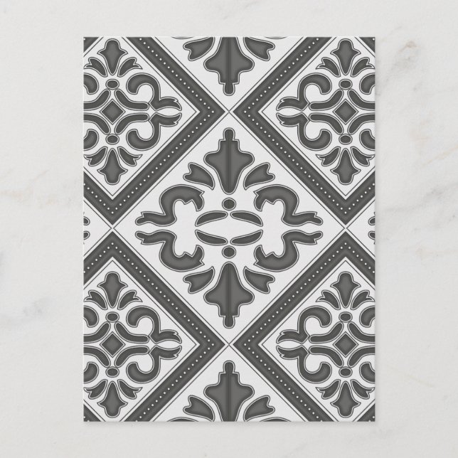 Geometric Mönster Lattice Vykort (Framsida)