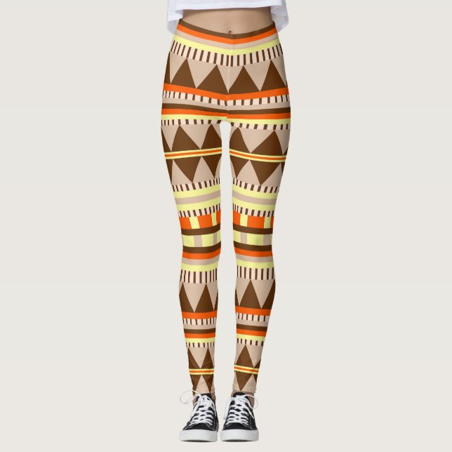 Geometric mönster leggings (Framsida)