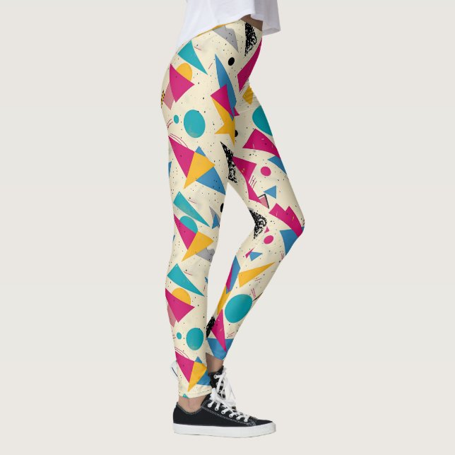Geometric Mönster Leggings (Höger)