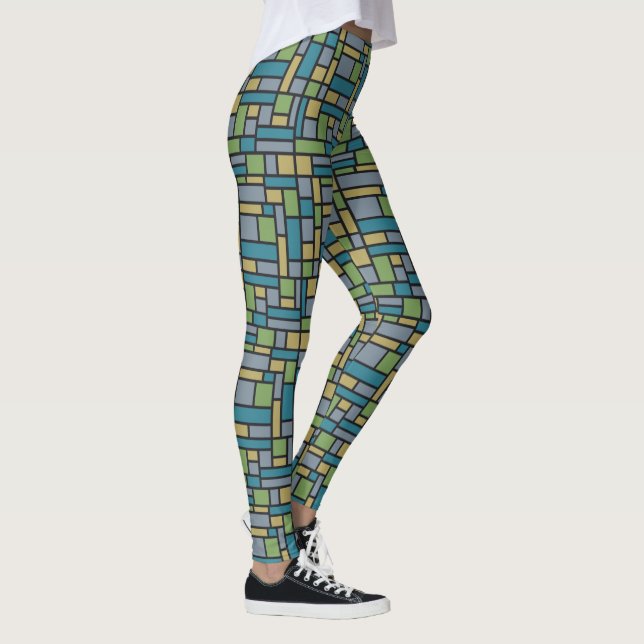 Geometric Mönster leggings (Höger)