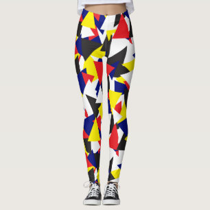 Geometric Mönster Maritime Flaggor Colorful Leggings
