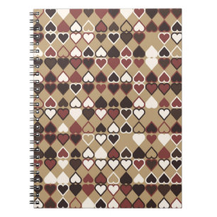 Geometric mönster med färgad inslag, abstrakt anteckningsbok