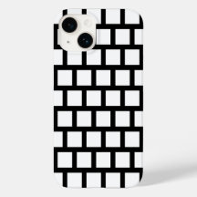 Geometric Mönster Modern Black and White Fodral-Ma