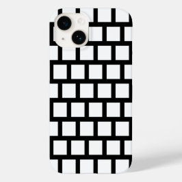 Geometric Mönster Modern Black and White Fodral-Ma