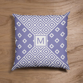 Geometric Mönster Monogram Kudde