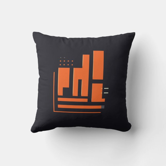 Geometric Mönster Pillow Kudde (Baksida)