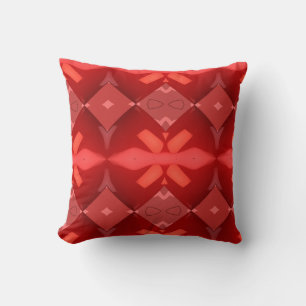 Geometric mönster red scarlet-kudde kudde