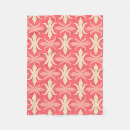 Geometric mönster retro färg 70 s fleecefilt