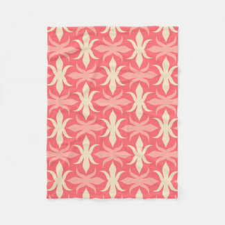 Geometric mönster retro färg 70 s fleecefilt