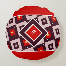 Geometric mönster rund kudde