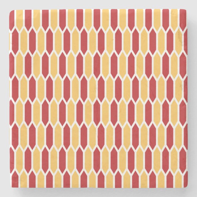 Geometric Mönster Stenunderlägg (Framsidan)