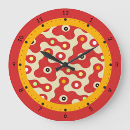 Geometric mönster stor klocka