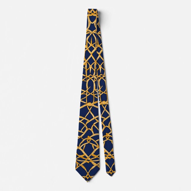 Geometric Mönster Tie - Modern och brant design Slips (Framsida)