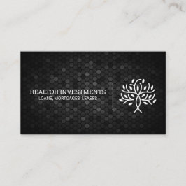 Geometric Mönster | Träd Icon Visitkort