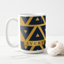 Geometric mönster Triangle-Personlig