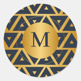 Geometric mönster Triangle-Personlig Runt Klistermärke