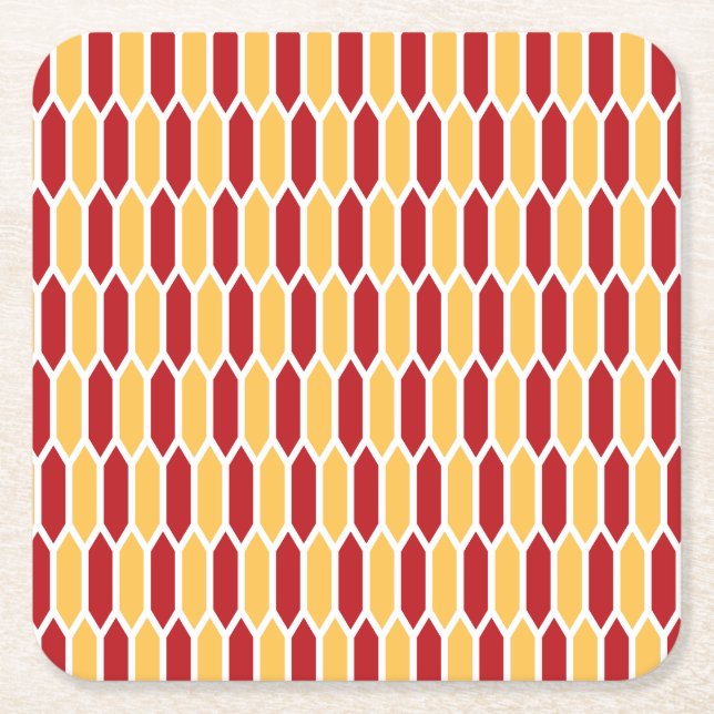 Geometric Mönster Underlägg Papper Kvadrat (Framsidan)