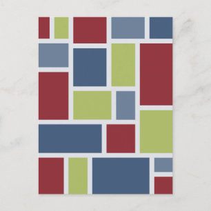 Geometric Mönster vycard, anpassa Vykort