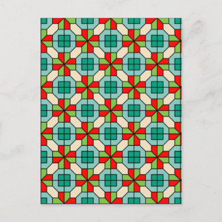 Geometric mönster vykort