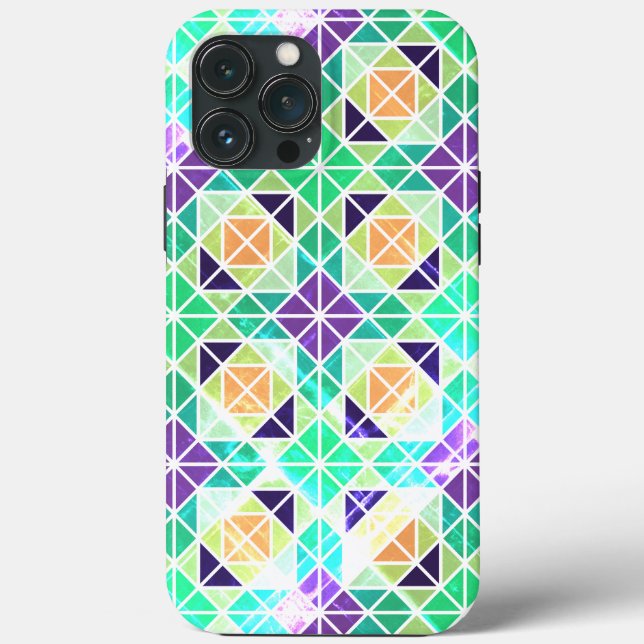 Geometric Mosaic Design Fodral-Mate iphone case (Baksida)