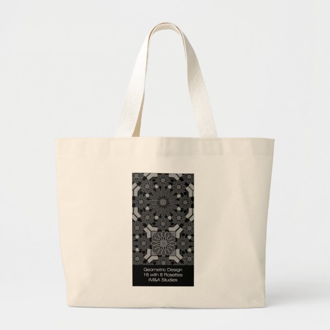 Geometric Mosaic Design Vert Jumbo Tote Jumbo Tygkasse (Framsidan)